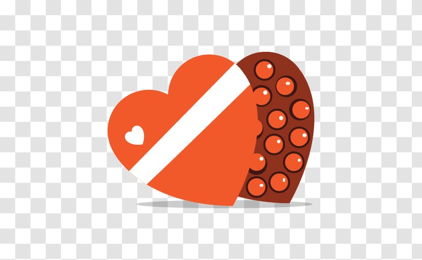 Valentines Day Heart Download Icon - Orange - Creative Valentine's Transparent PNG
