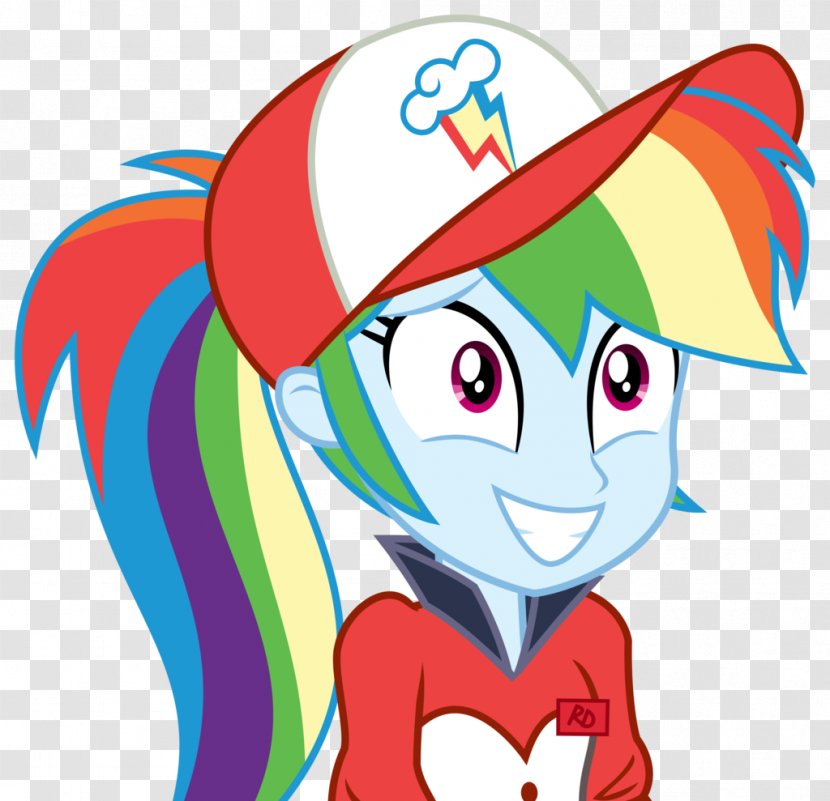 Rainbow Dash My Little Pony: Equestria Girls Rarity Art - Cartoon - Employees Vector Transparent PNG