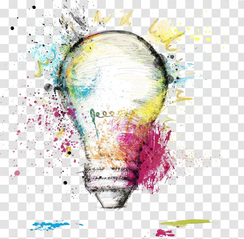 Idea Royalty-free Advertising Mind Map Design - Light Bulb Drawing Transparent PNG