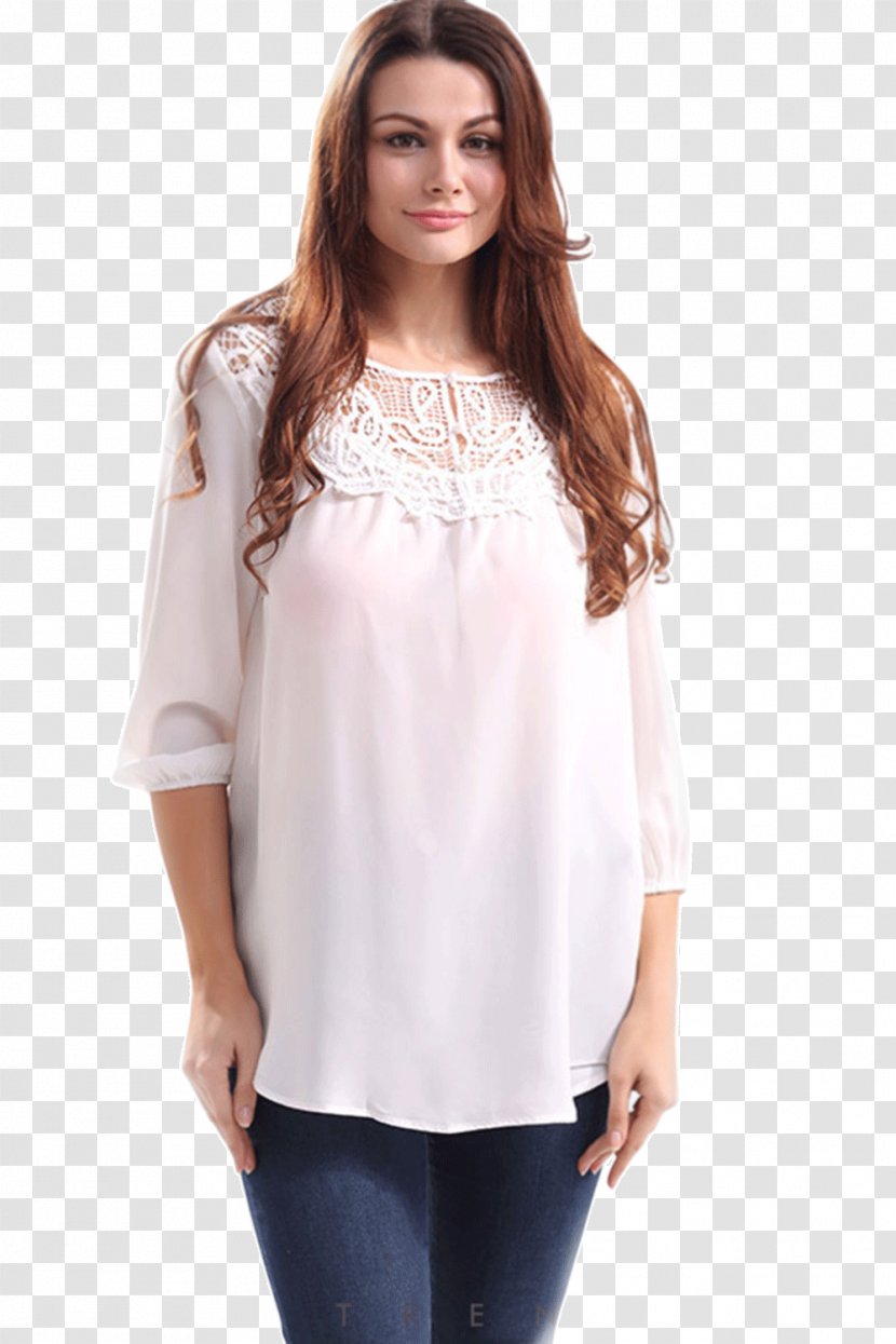 Sleeve Shoulder Blouse - Casual Dress Transparent PNG