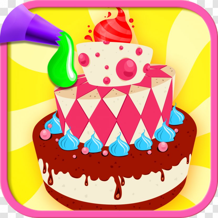 Birthday Cake Decorating Torte Pastry Transparent PNG