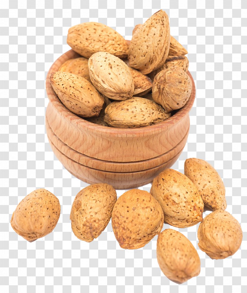 Nut Chutney Almond Bengali Cuisine Kheer - Dried Fruit - Wooden Bowl Transparent PNG