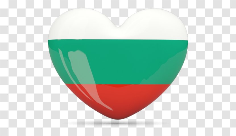 Flag Of Bulgaria Bulgarian - Heart Transparent PNG