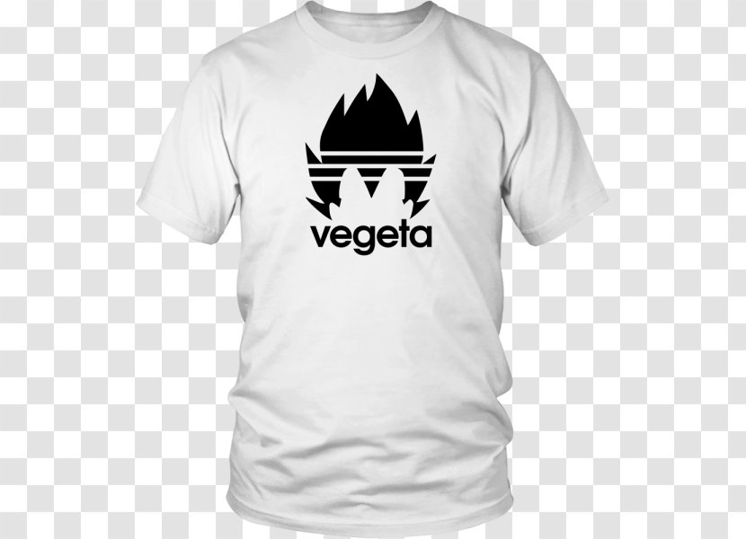 T-shirt Vegeta Hoodie Clothing Adidas - Black Transparent PNG