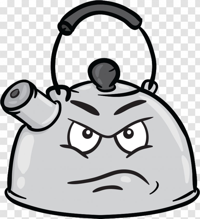 Emoji Anger Annoyance Emoticon Clip Art - Monochrome Photography - Kettle Transparent PNG