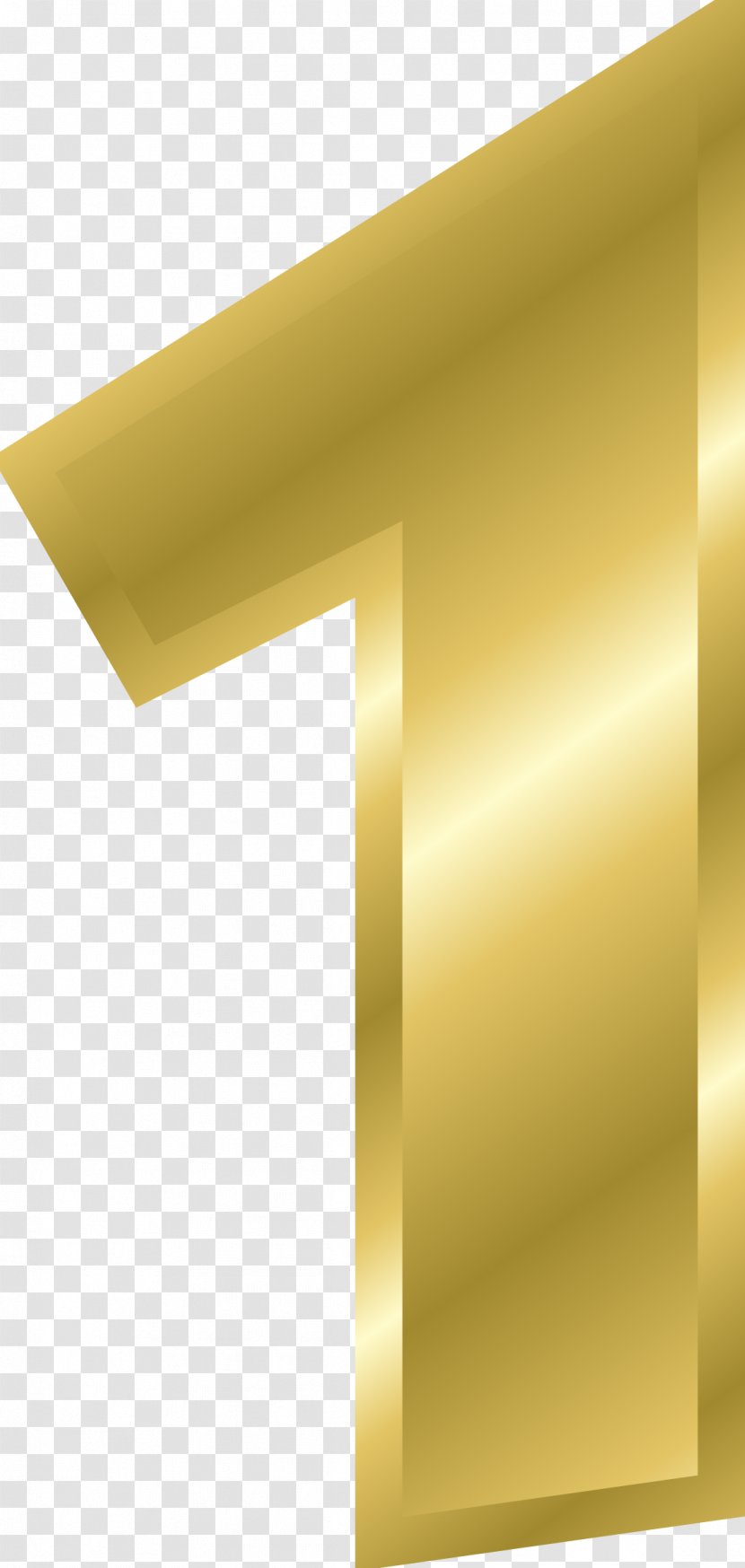 Gold Number Letter Clip Art - 1st Transparent PNG
