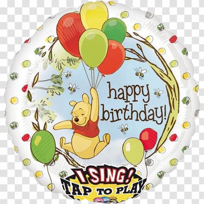 Gas Balloon Winnie-the-Pooh Birthday Party - Silhouette Transparent PNG