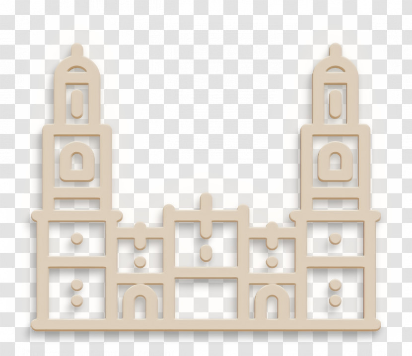 Cathedral Of Morelia Icon Linear Monuments Icon Mexico Icon Transparent PNG