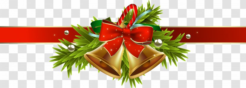 Christmas Decoration Ribbon And Holiday Season Clip Art - Cliparts Transparent PNG