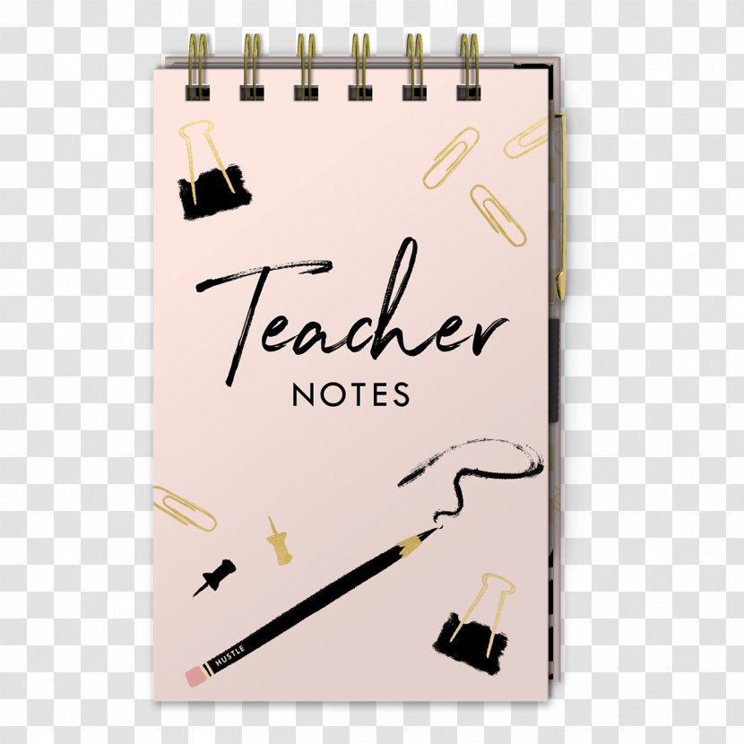 Paper Notebook Font Teacher Brand - Watercolor Transparent PNG
