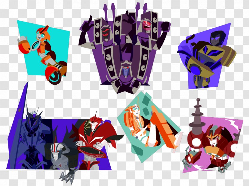 Graphic Design Character Transformers Fan Art - Predacons - Purple Transparent PNG