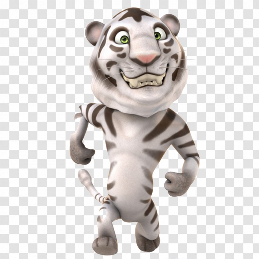 Tiger Three-dimensional Space 3D Computer Graphics - Mammal - Cute Transparent PNG