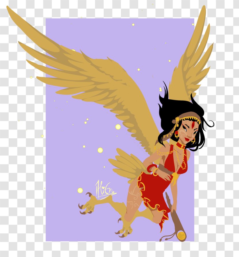 Fairy Harpy Sugar Clip Art - Bird Transparent PNG