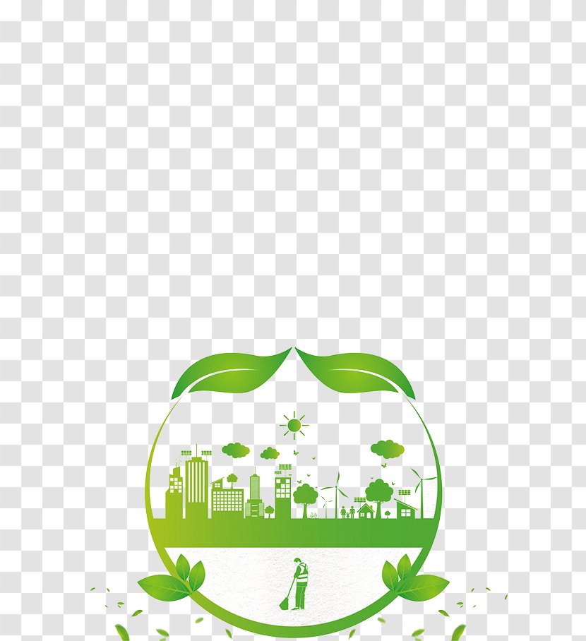 Environmental Protection Creative City Green Building - Silhouette - Plants Transparent PNG