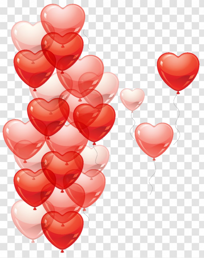 Clip Art Hearts Game Image - Red - Balloon Creations Transparent PNG