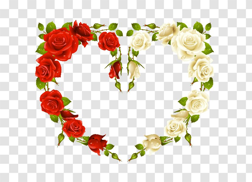 Rose Heart Picture Frames Stock Photography - Artificial Flower - HEART FLOWER Transparent PNG