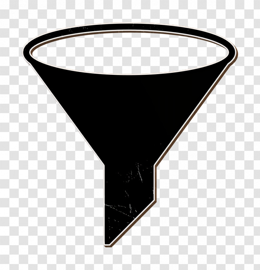 Funnel Icon Filter Icon Essential Compilation Icon Transparent PNG