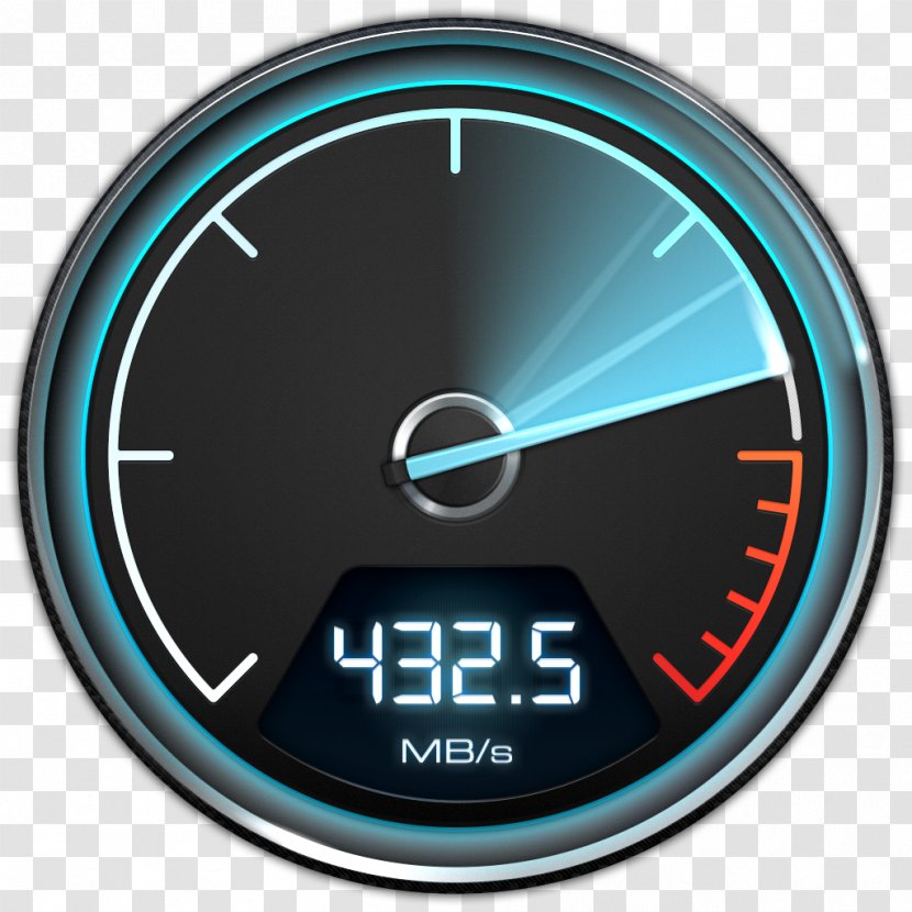 Speedtest.net Download Bandwidth Internet - Gigabyte - Speedometer Transparent PNG