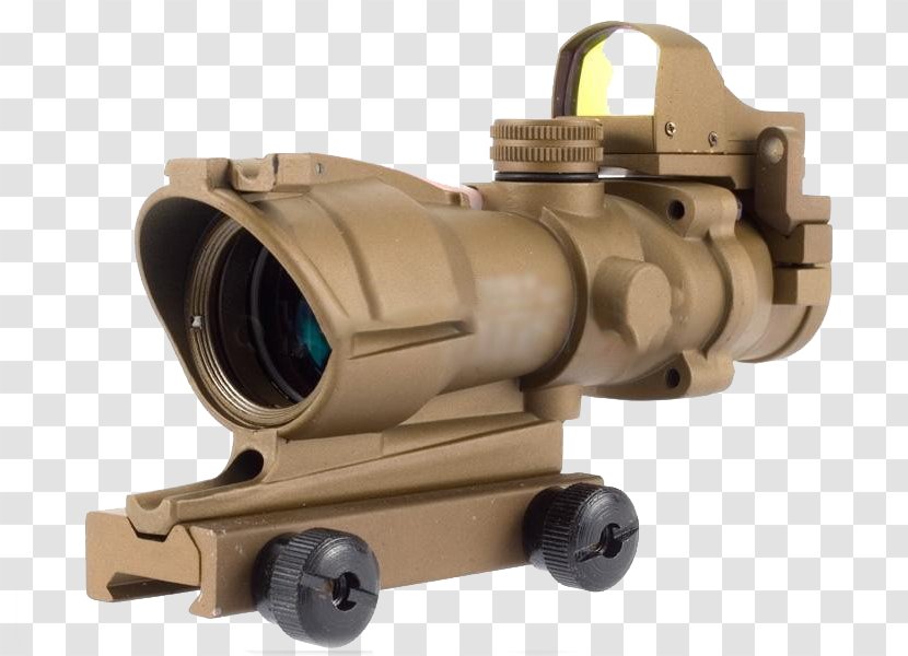 Weapon Telescopic Sight Red Dot Magnification - Free Dual Buckle Yellow Sand Creatives Transparent PNG