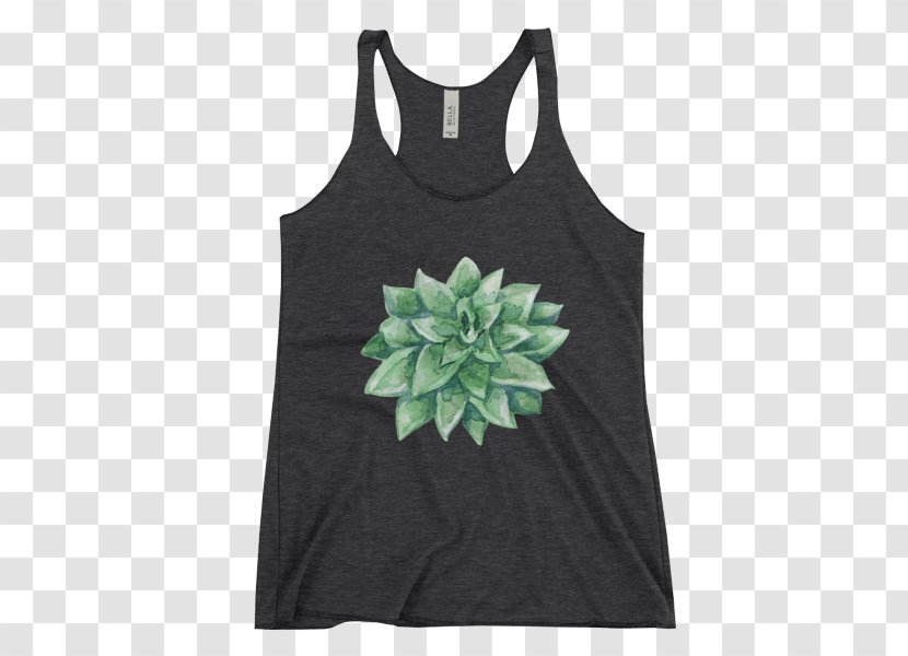 Succulent Plant Cactaceae Clothing Leaf Cotton - Outerwear - Watercolor Transparent PNG