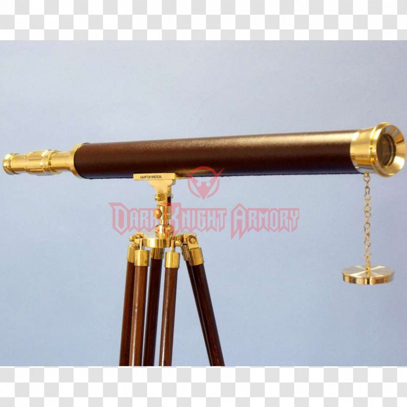 Brass Telescope Ship Floor Copper - Leather - Pirate Hat Anchor Tag Transparent PNG