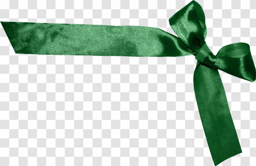 Ribbon Christmas Gift Green - Decorative Ribbons,Green Bow Transparent PNG