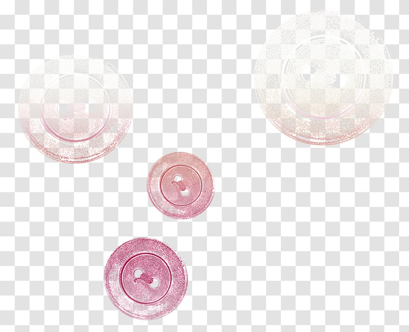 Textile Floor Pattern - Flooring - Scattered Pink Buttons Transparent PNG