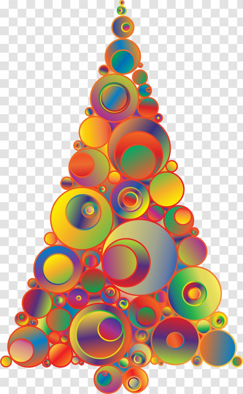Christmas Tree Ornament Clip Art - Pine Family - Abstract Circle Transparent PNG