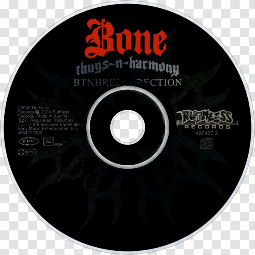 Bone Thugs-N-Harmony T.H.U.G.S. BTNHResurrection Compact Disc - Heart - Resurrection Transparent PNG