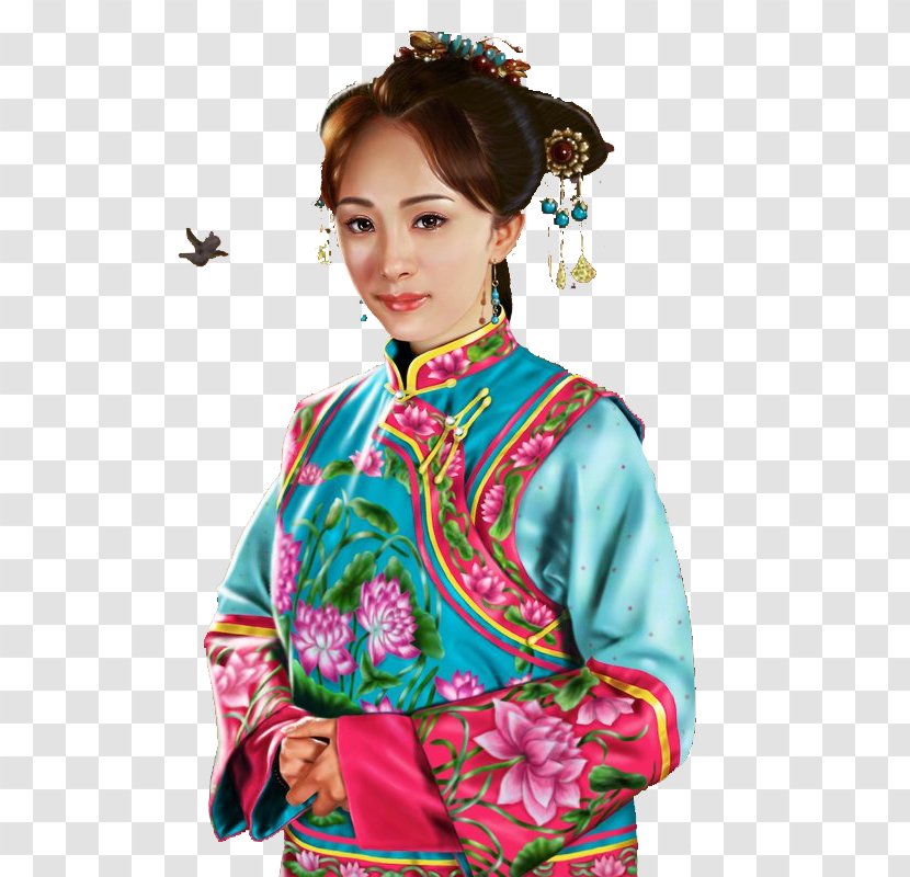 Geisha Painting Woman Portrait Kimono - Japan Transparent PNG