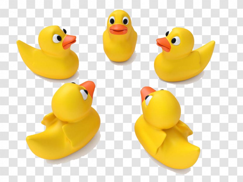 Little Yellow Duck Project Rubber - Cute Cartoon Toy Transparent PNG