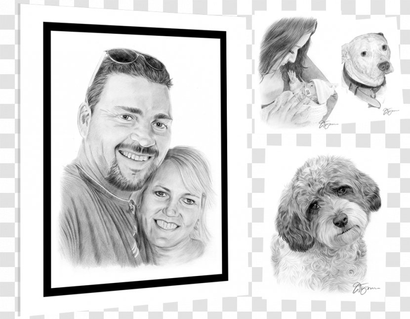 Dog Breed Puppy Snout Picture Frames - Artwork - Hand With Pencil Transparent PNG