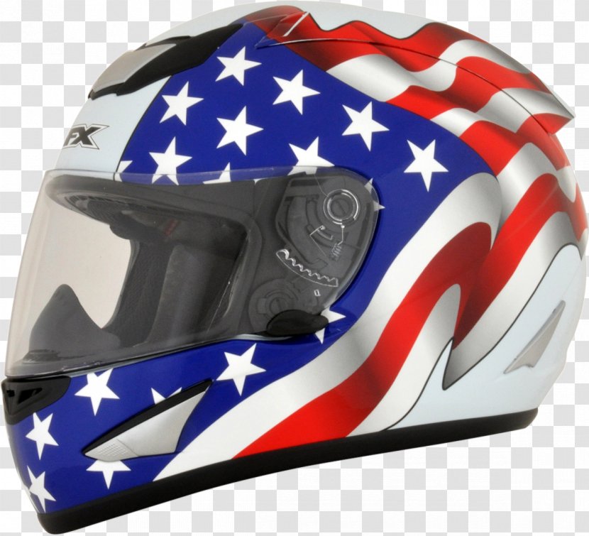 Motorcycle Helmets AFX FX-95 Airstrike Helmet Italy Flag Black Full Face - Racing Transparent PNG