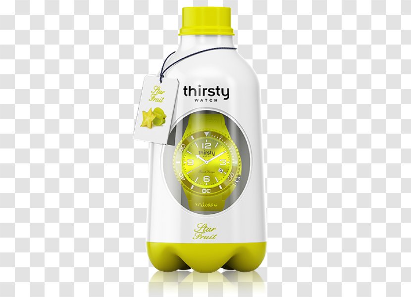 Thirsty Watch Clock TechnoMarine SA Orient - Lemon Lime - Fruit Supermarket Transparent PNG