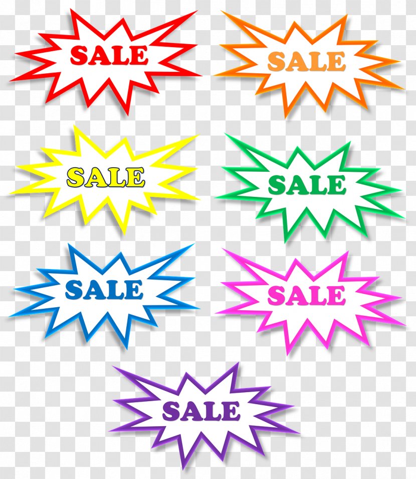 Sales Label Sticker Advertising Marketing - Symmetry - Exploding Transparent PNG