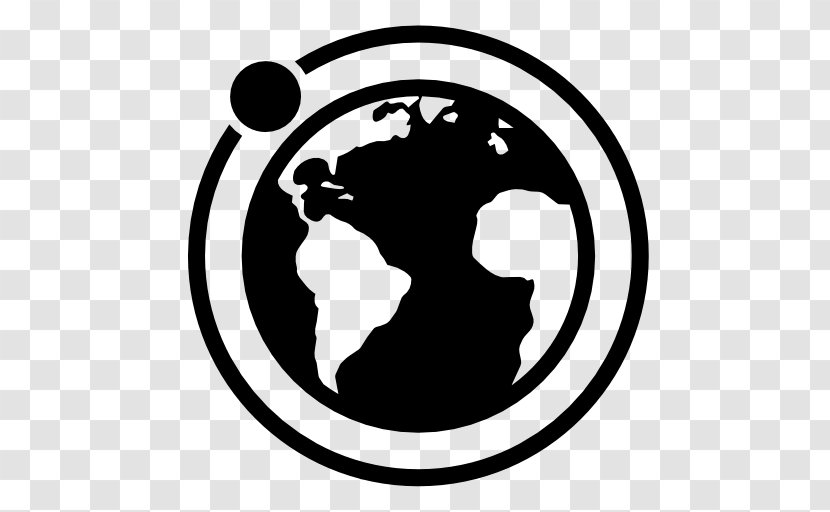 Earth Globe World - Black Transparent PNG