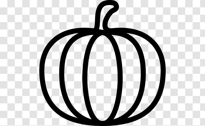 Pumpkin - Symbol - Black And White Transparent PNG