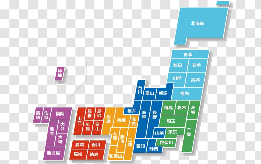 Used Car グーネット Prefectures Of Japan Map - Municipalities Transparent PNG