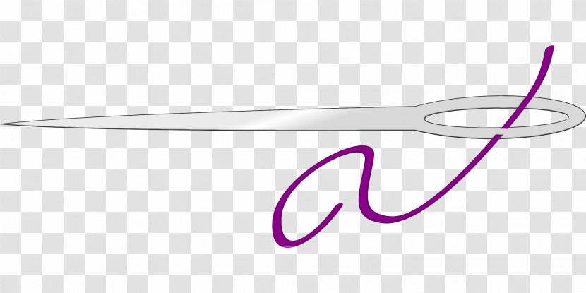 Purple Violet Line Scissors Transparent PNG