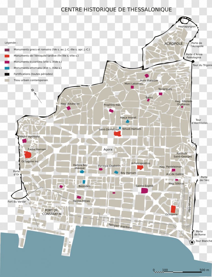 Walls Of Thessaloniki White Tower History Wikipedia Judaeo-Spanish - Map - Byzantine Greeks Transparent PNG