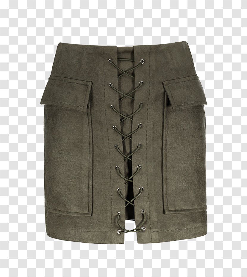 Miniskirt Bermuda Shorts Pocket Suede - Clothing - Mini Skirt Transparent PNG