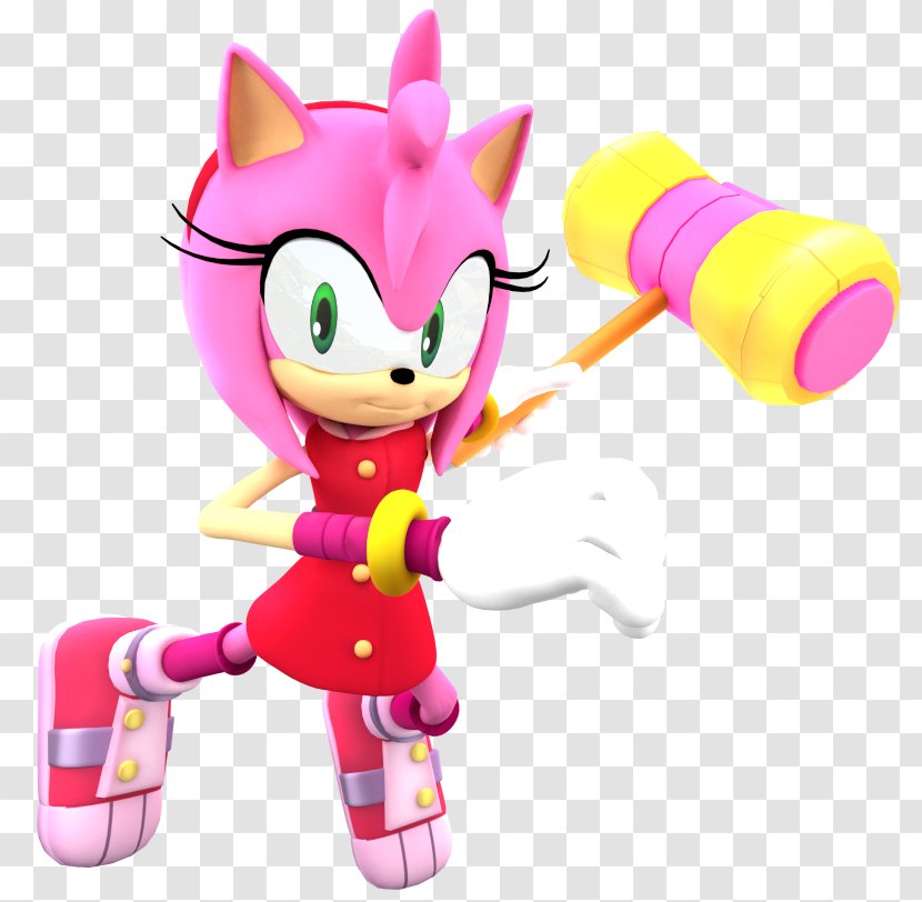 Amy Rose Sonic Heroes Boom: Rise Of Lyric & Knuckles - Tails - Boom Transparent PNG