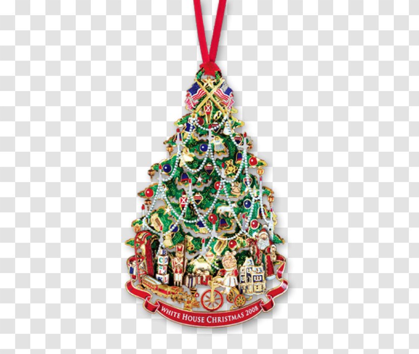 White House Christmas Tree Ornament Decoration - Grandchildren Transparent PNG