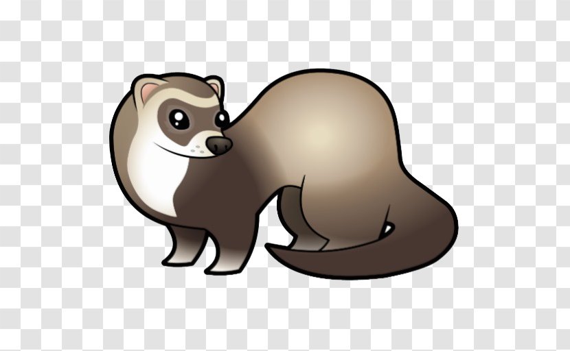 Black-footed Ferret Dog Cartoon Clip Art - Small To Medium Sized Cats Transparent PNG