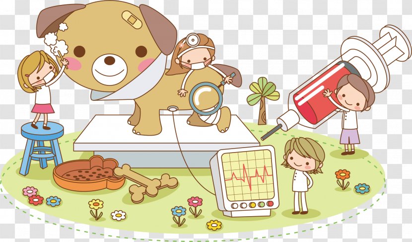 Dog Pet Hospital Physician - Play - Doctor Injections Of Child Animals Transparent PNG