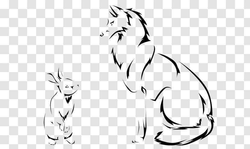 Whiskers Cat Canidae Dog Rabbit - Vertebrate Transparent PNG