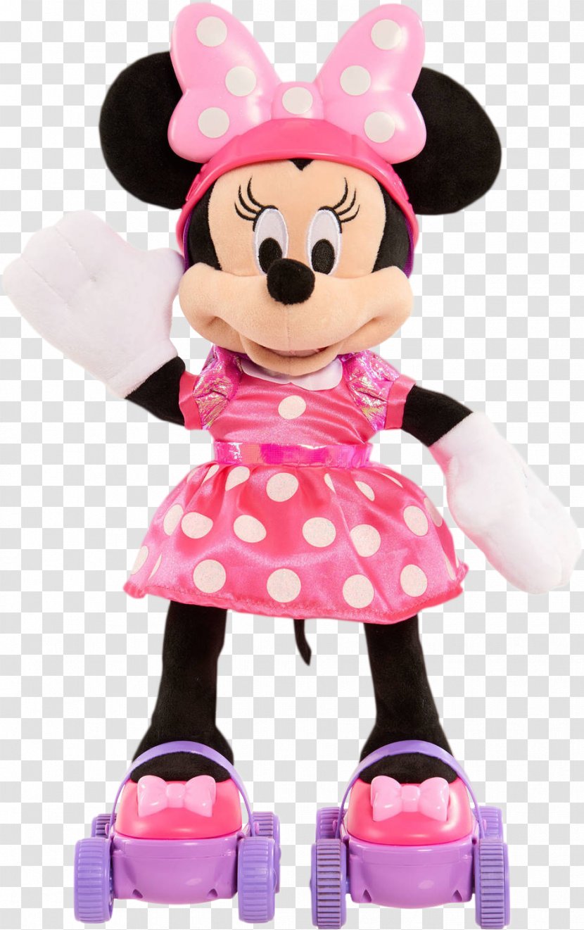 Minnie Mouse Roller Skating Ice Skates The Walt Disney Company - Stuffed Toy Transparent PNG