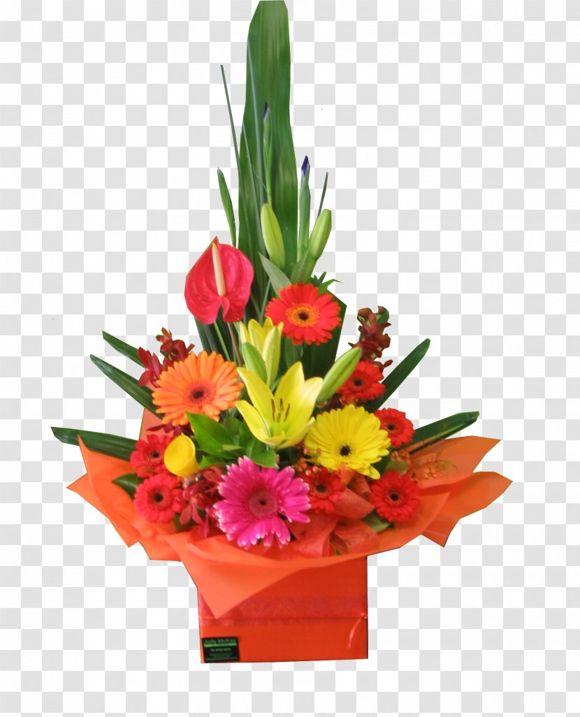 Floral Design Cut Flowers Flower Bouquet Transvaal Daisy - Gerbera Transparent PNG