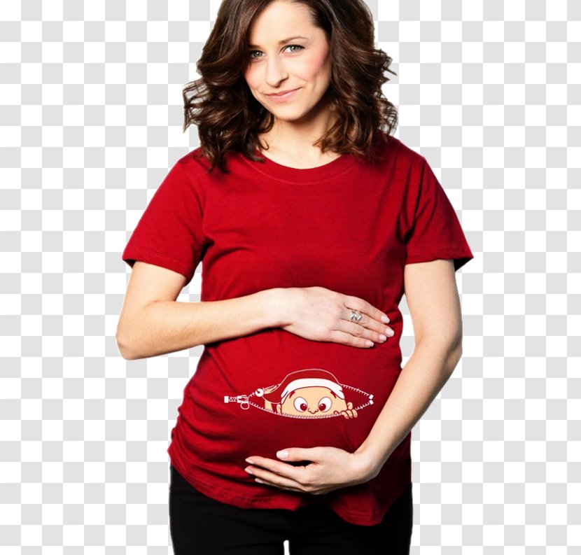 T-shirt Maternity Clothing Christmas Jumper Pregnancy Sweater - Heart Transparent PNG