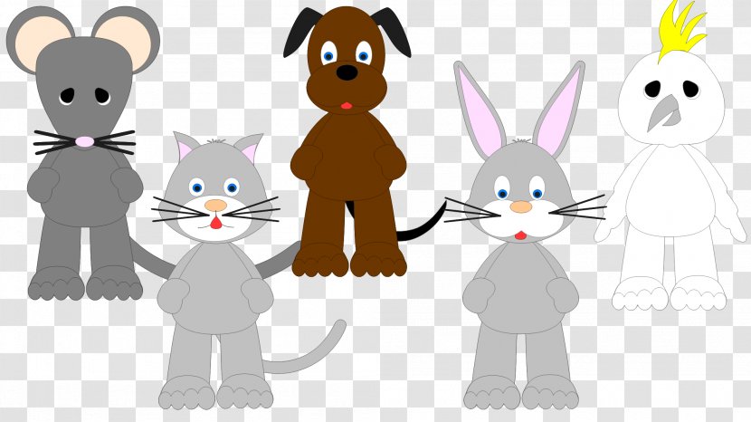 Cat Domestic Rabbit Hare Easter Bunny - Rabits And Hares Transparent PNG